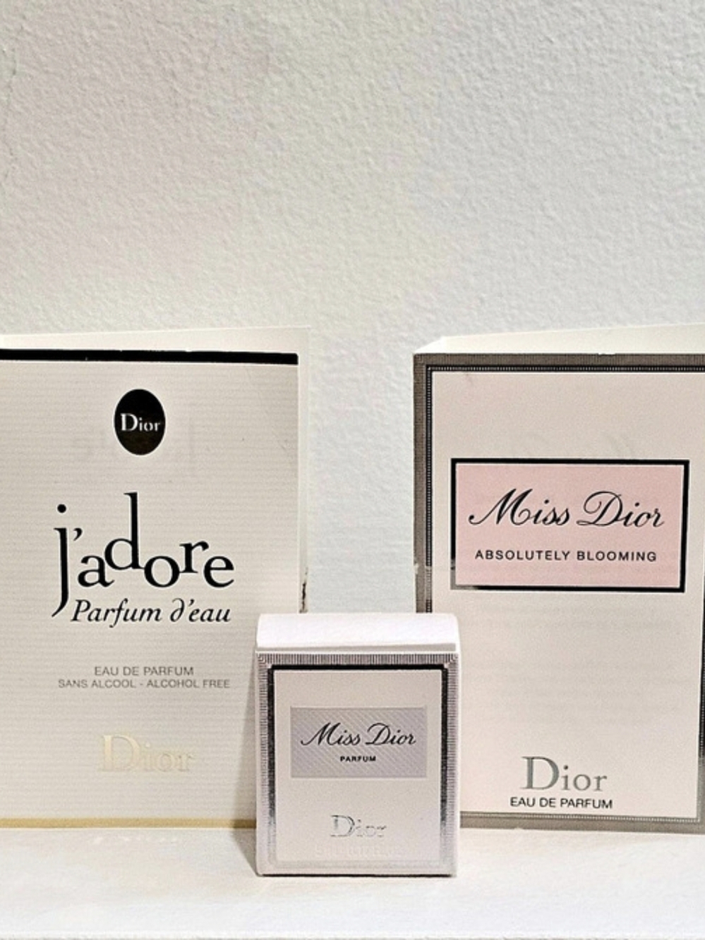DIOR MISS DIOR PARFUM, MISS DIOR ABSOLUTELY BLOOMING, DIOR J'ADORE L'EAU